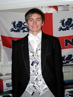 PHOTO: James achieved his objective of being selected for POP (the select Eton prefects)